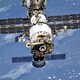 The International Space Station photographed by Expedition 56 crew members from a Soyuz spacecraft after undocking.